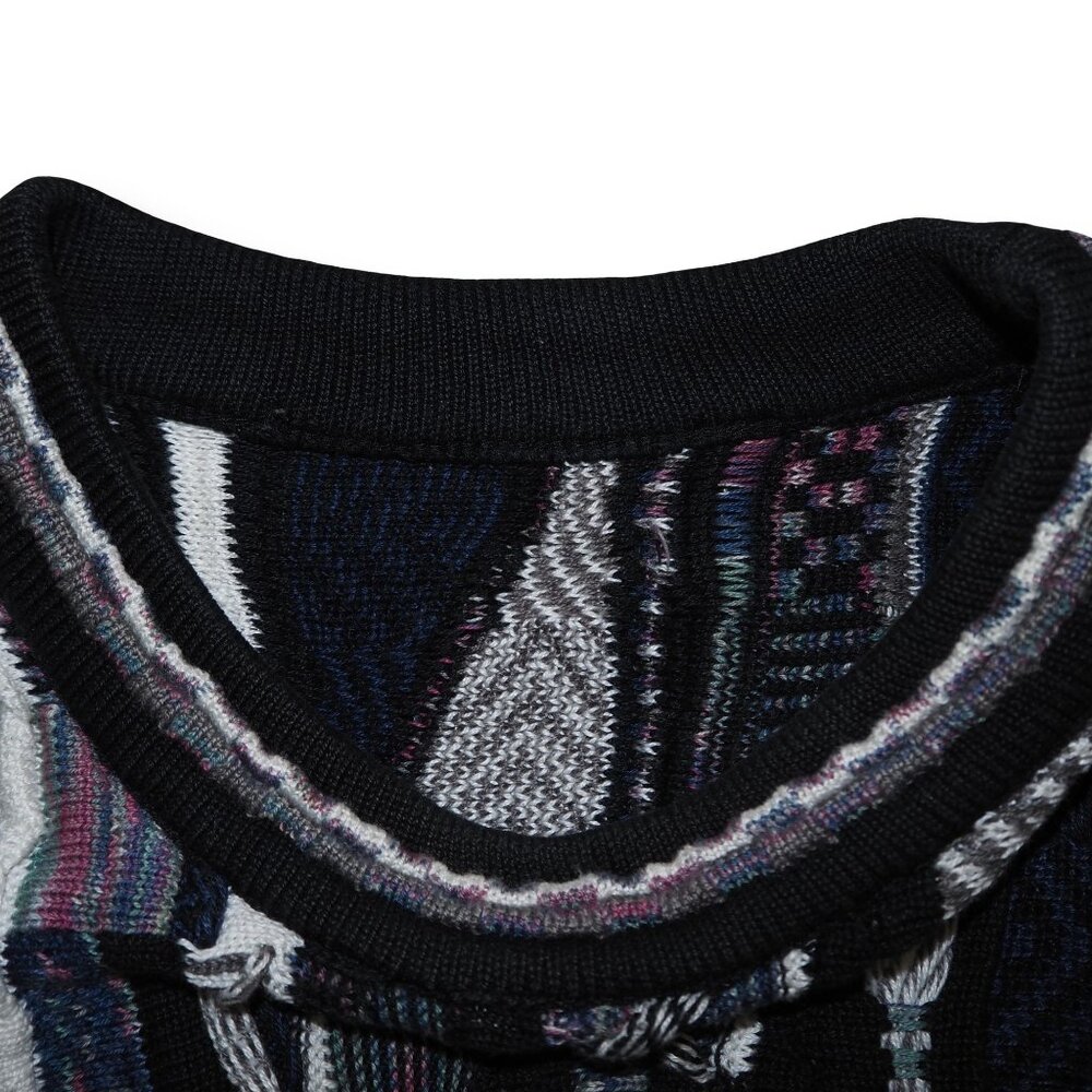 Vintage‎ 3D Textured Coogi Style Cosby Sweater Men's L Multicolor - Picture 4 of 9